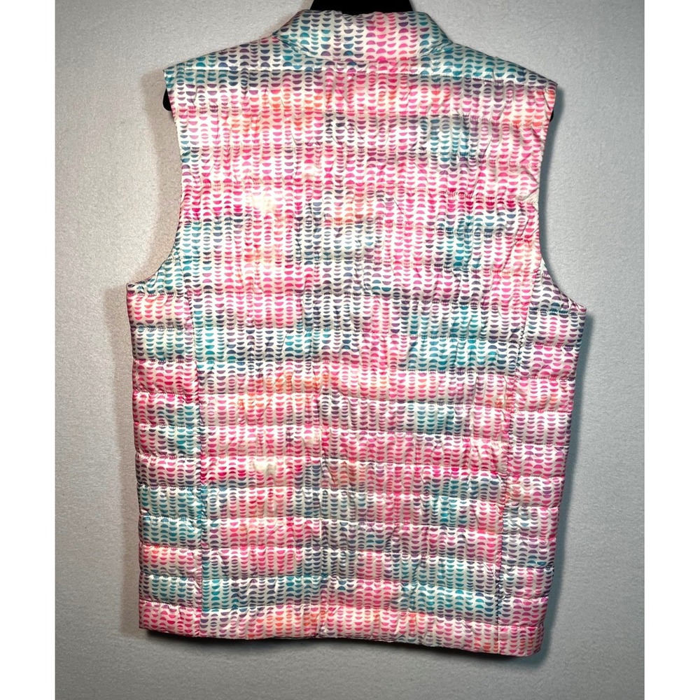 Lands' End Women's Multi Color Zip Front Down Puffer Vest - Size 2X 20W-22W - Picture 5 of 7